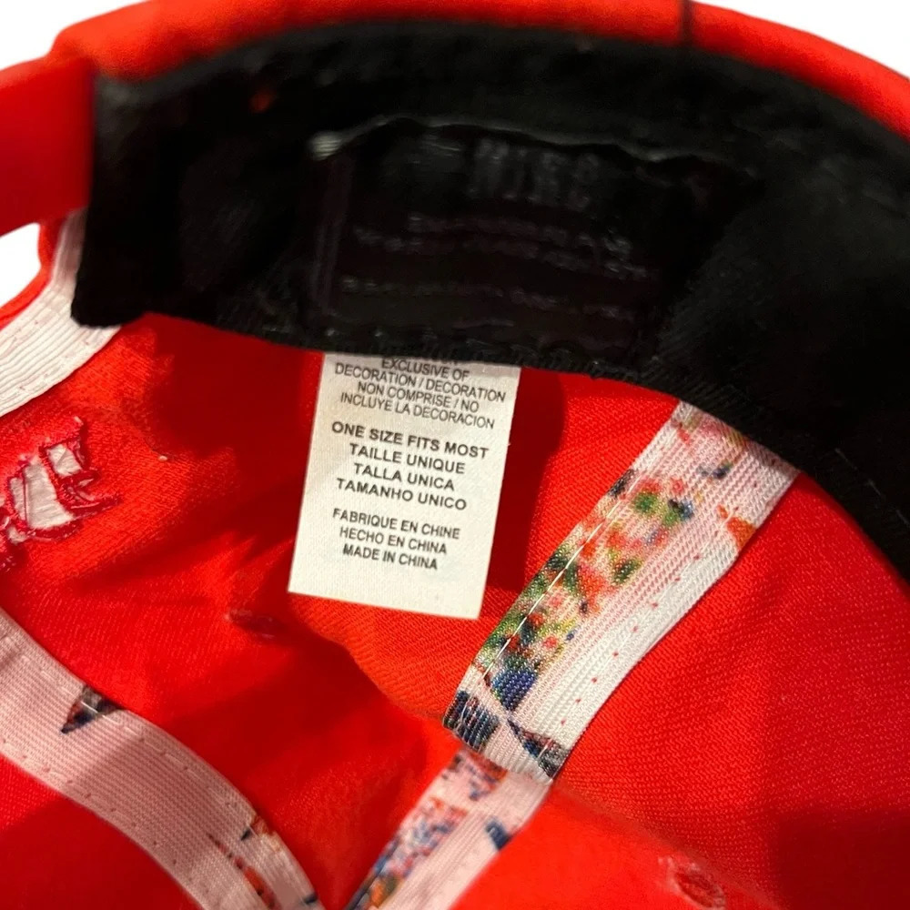 Nike x Neckface Adjustable Red Blue Snapback Hat Cap RARE Nike Neckface - Picture 5 of 5